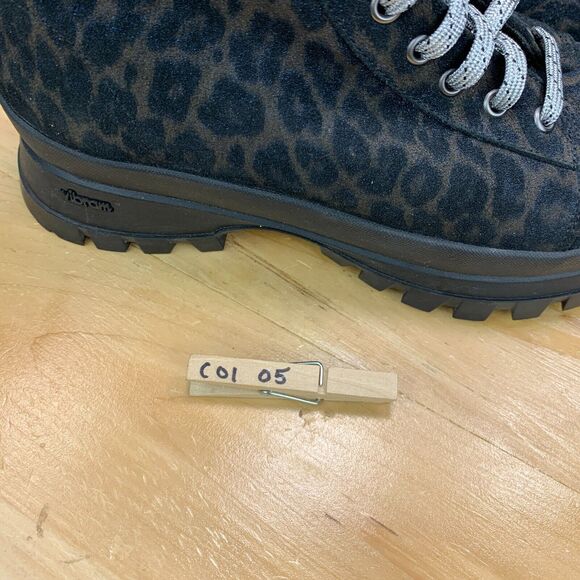 P448 Denise Platform Womens Size EU 41 / US 10-11 Boots Combat Leopard Print - Picture 9 of 9